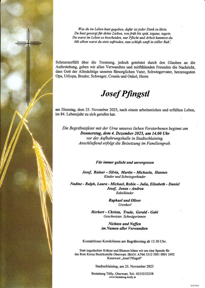 Parte Josef Pfingstl