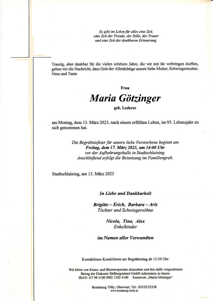 Parte Maria Götzinger