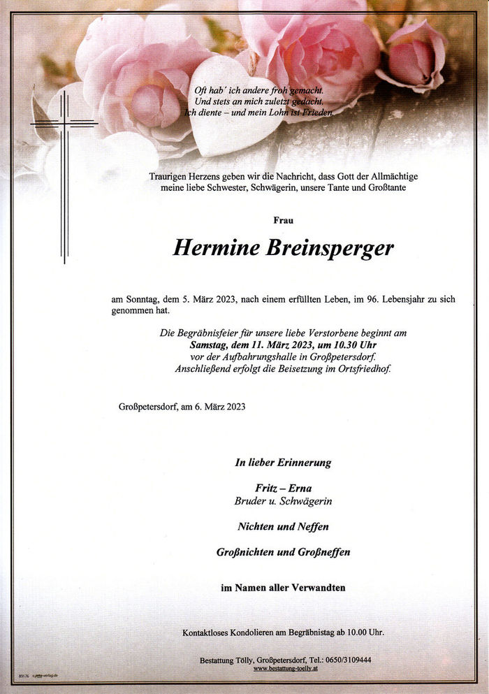 Parte Hermine Breinsperger