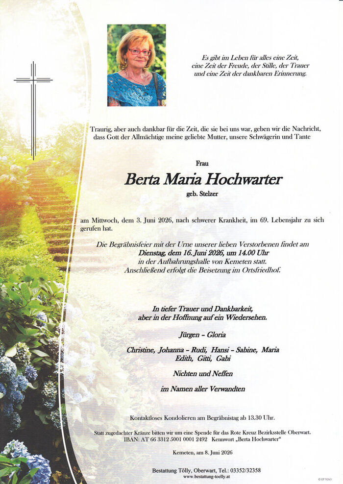 Parte Berta Maria Hochwarter