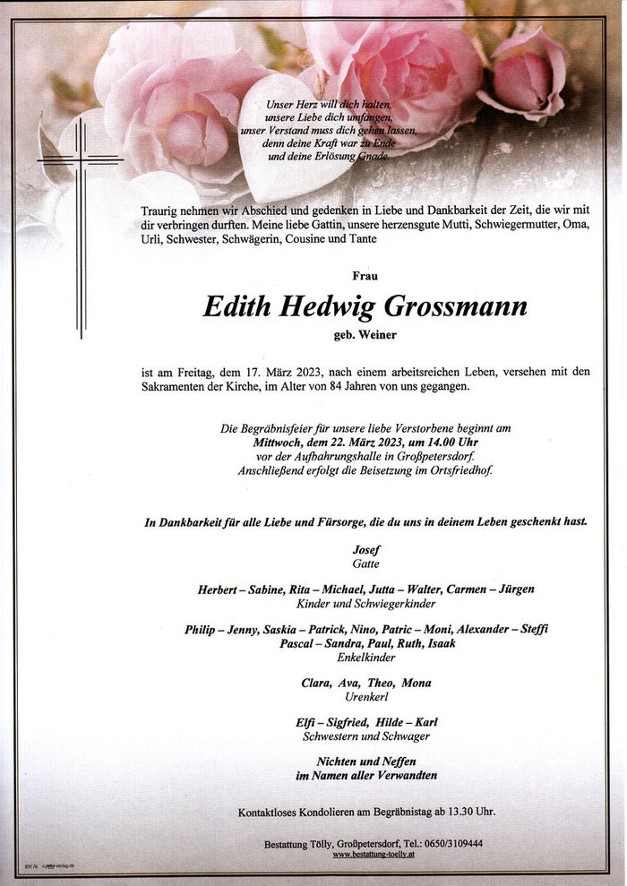 Parte Edith Hedwig Grossmann