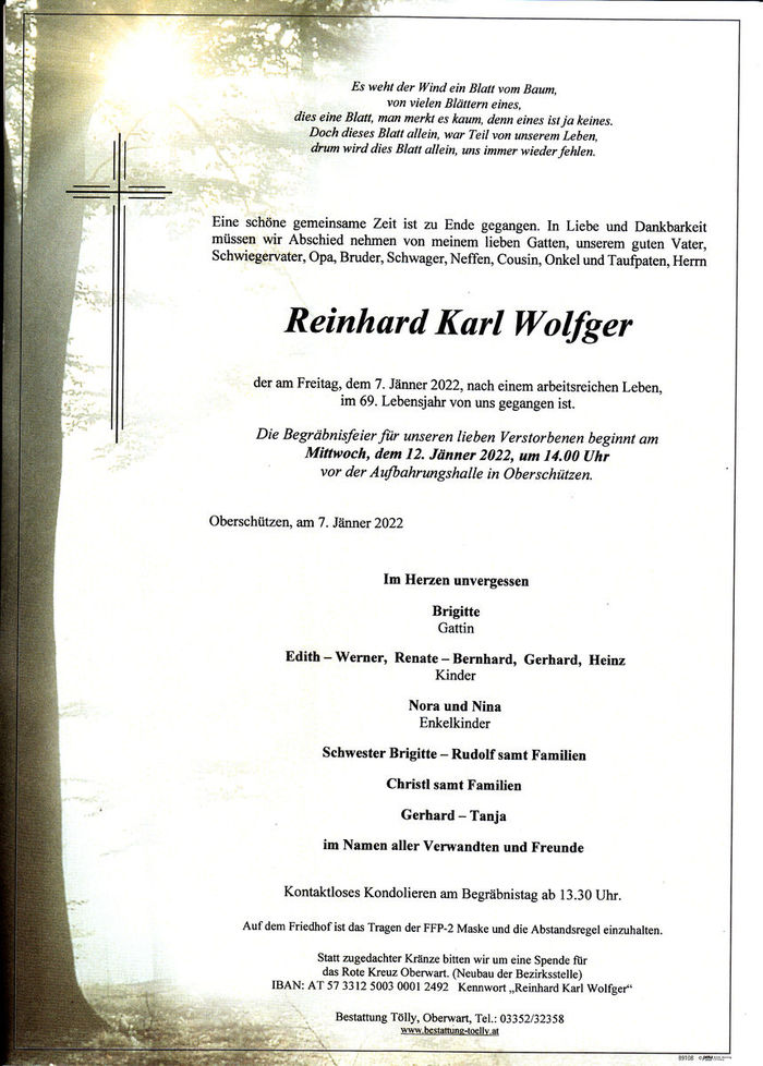Parte Reinhard Karl Wolfger