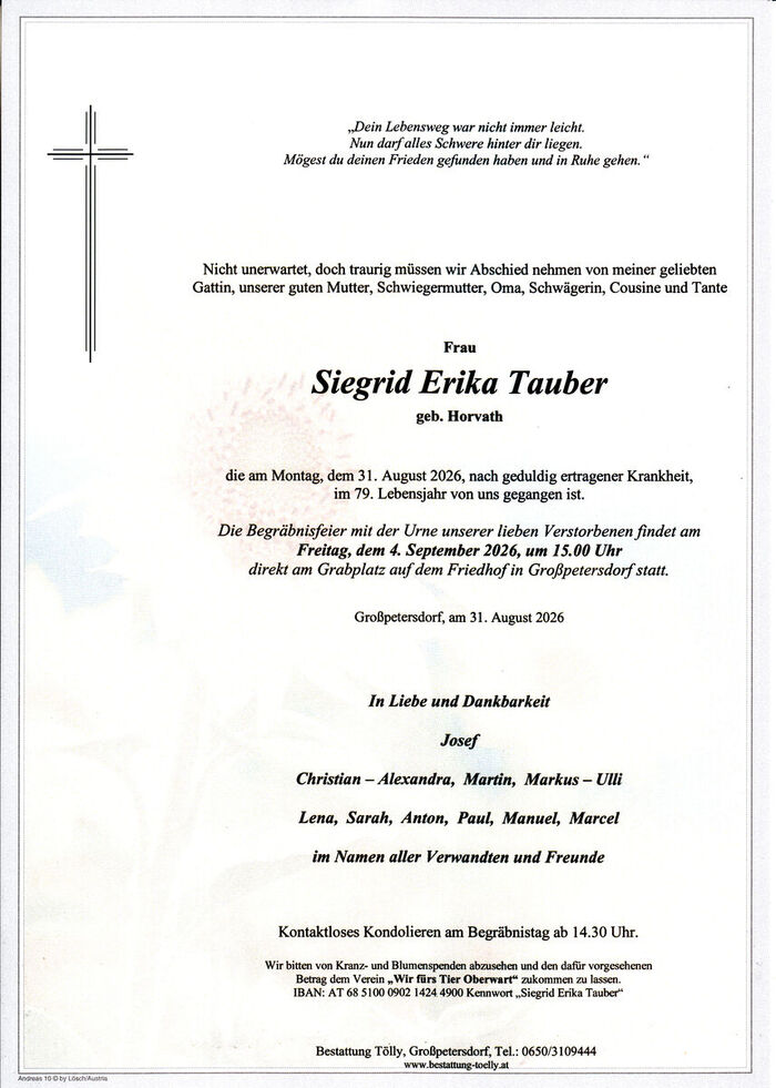 Parte Siegrid Erika Tauber