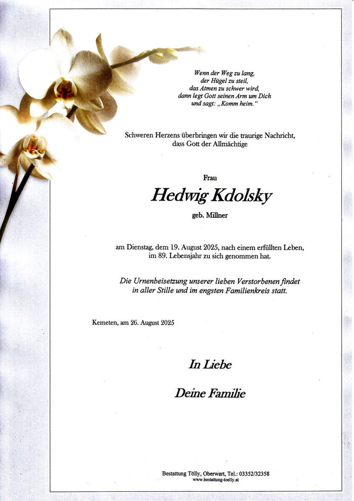 Parte Hedwig Kdolsky