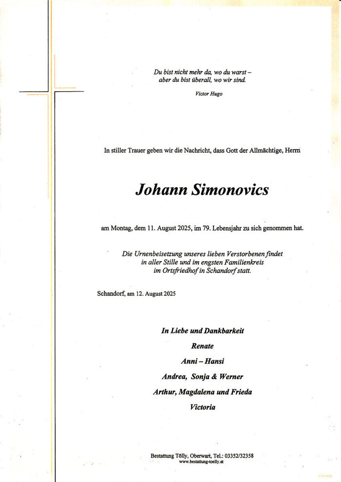 Parte Johann Simonovics