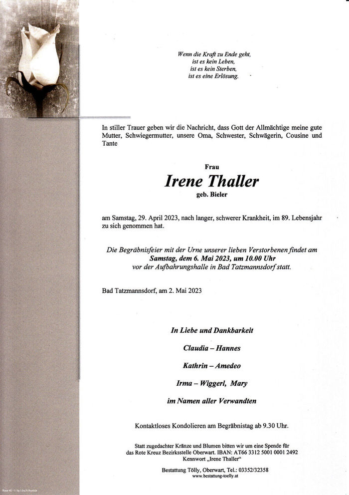 Parte Irene Thaller