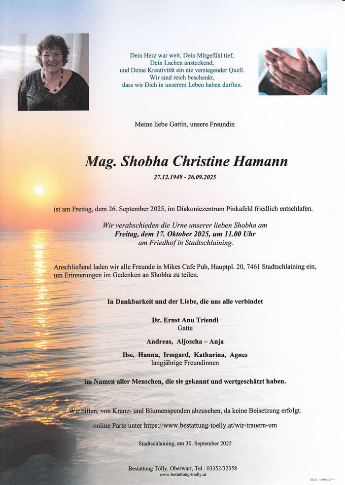 Parte Mag. Shobha Christine Hamann