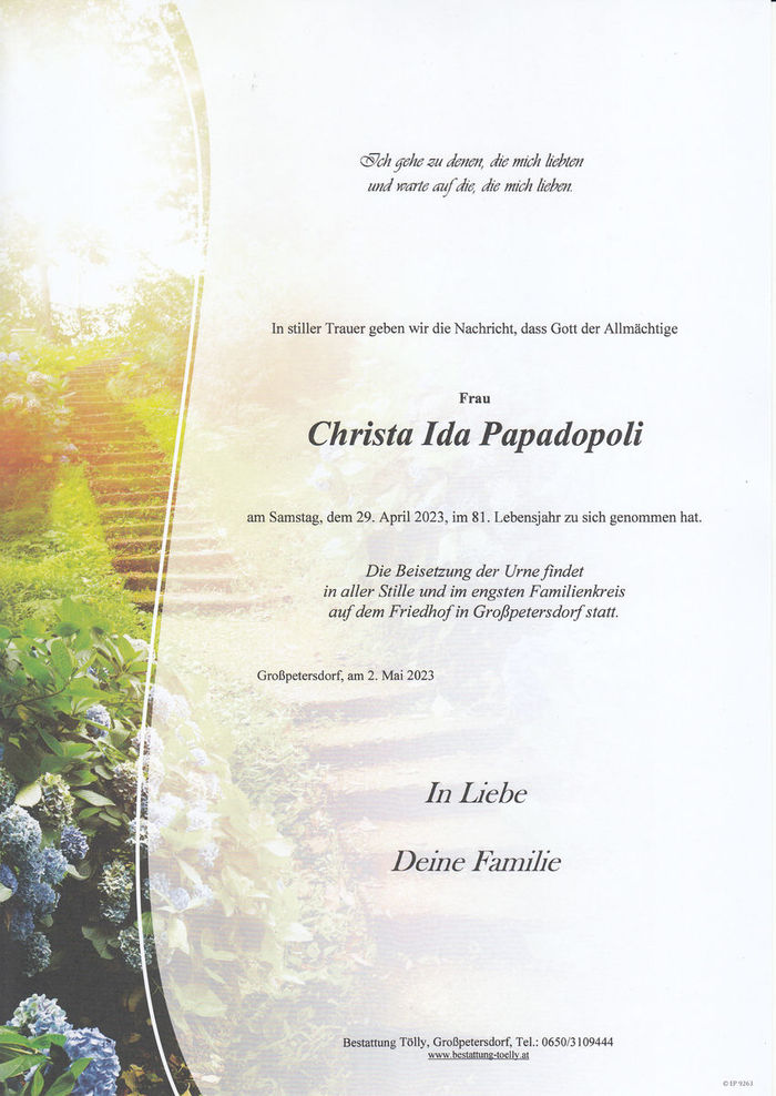 Parte Christa Ida Papadopoli
