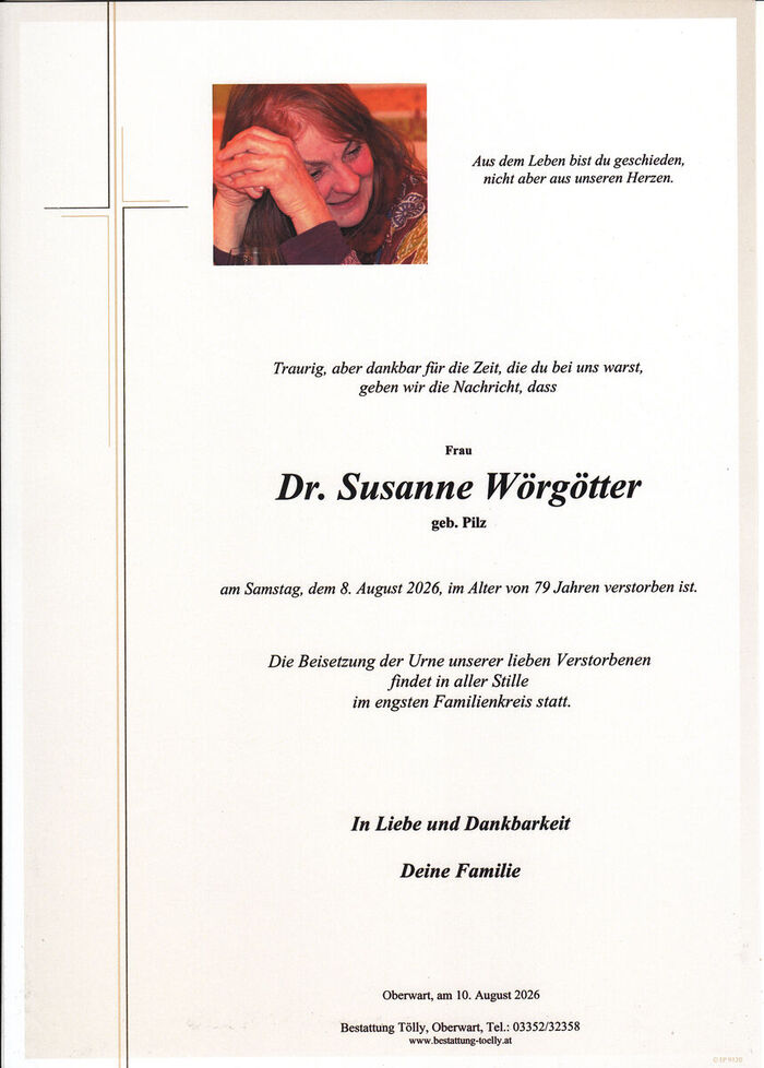 Parte Dr. Susanne Wörgötter