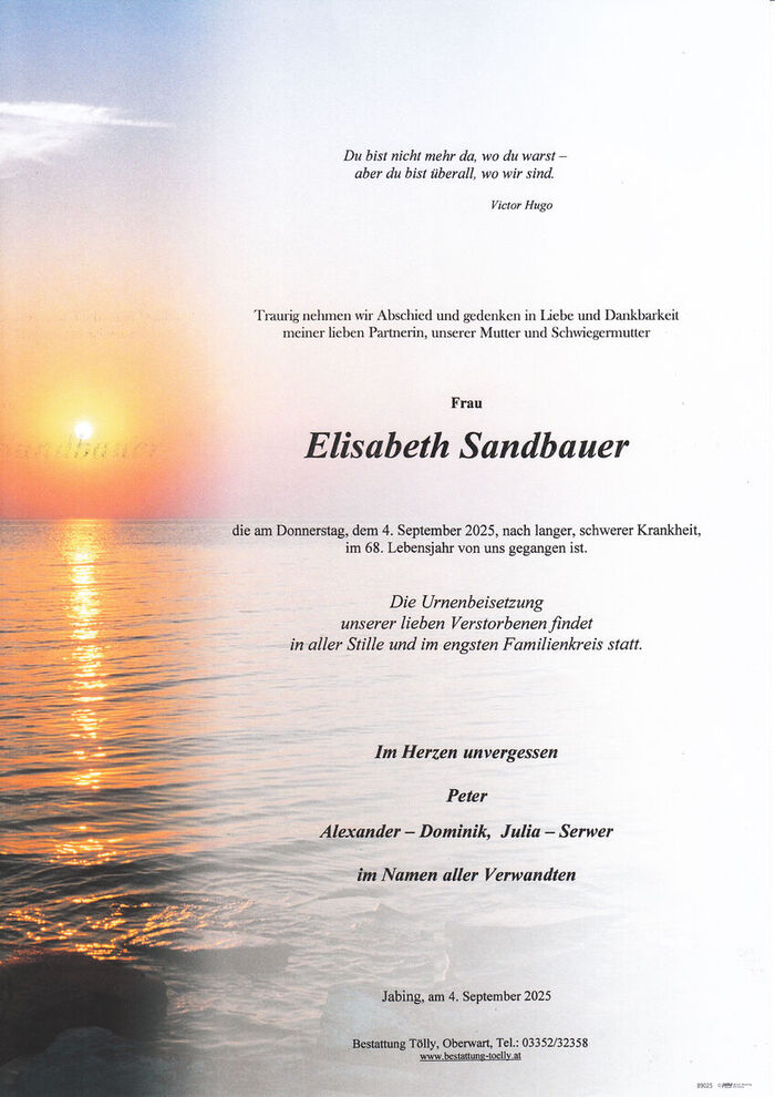 Parte Elisabeth Sandbauer