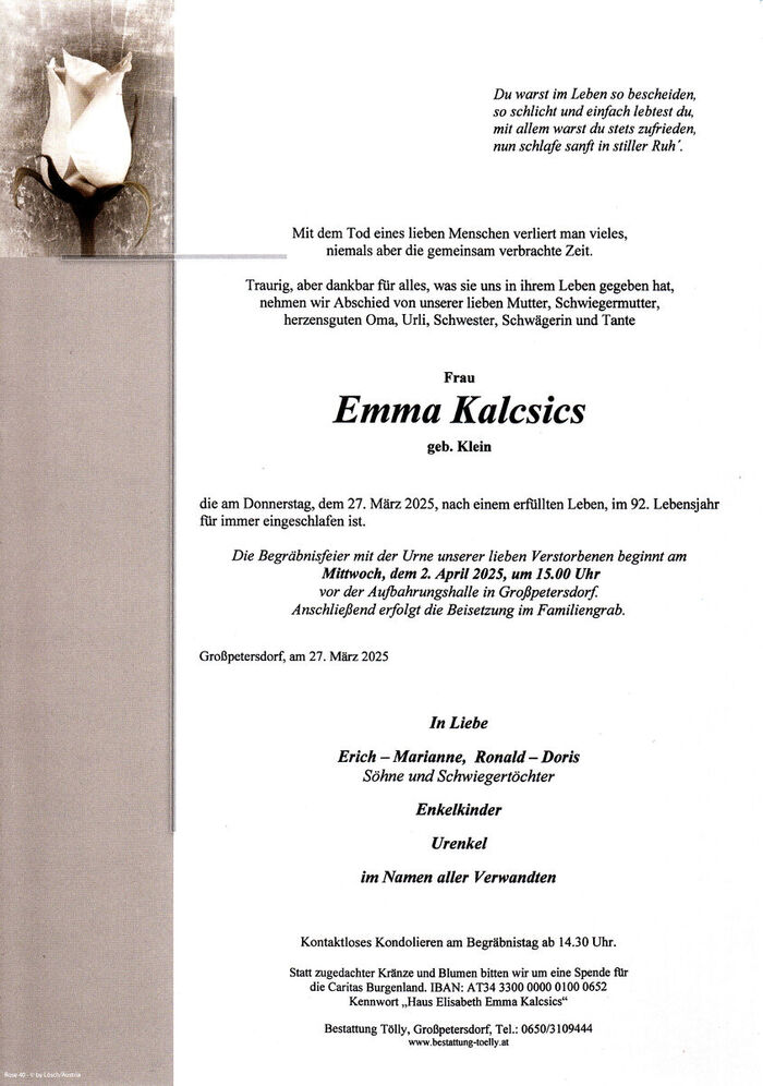 Parte Emma Kalcsics