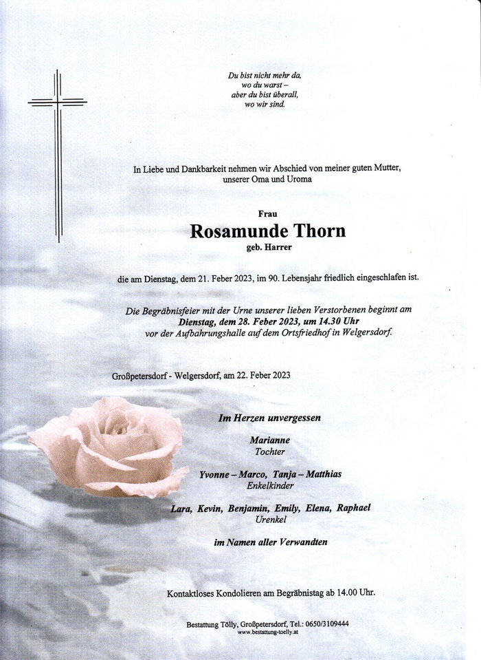Parte Rosamunde Thorn