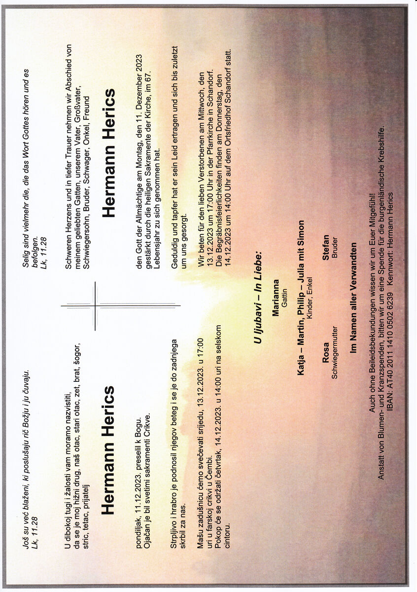 Bestattung TÖLLY Wir trauern um